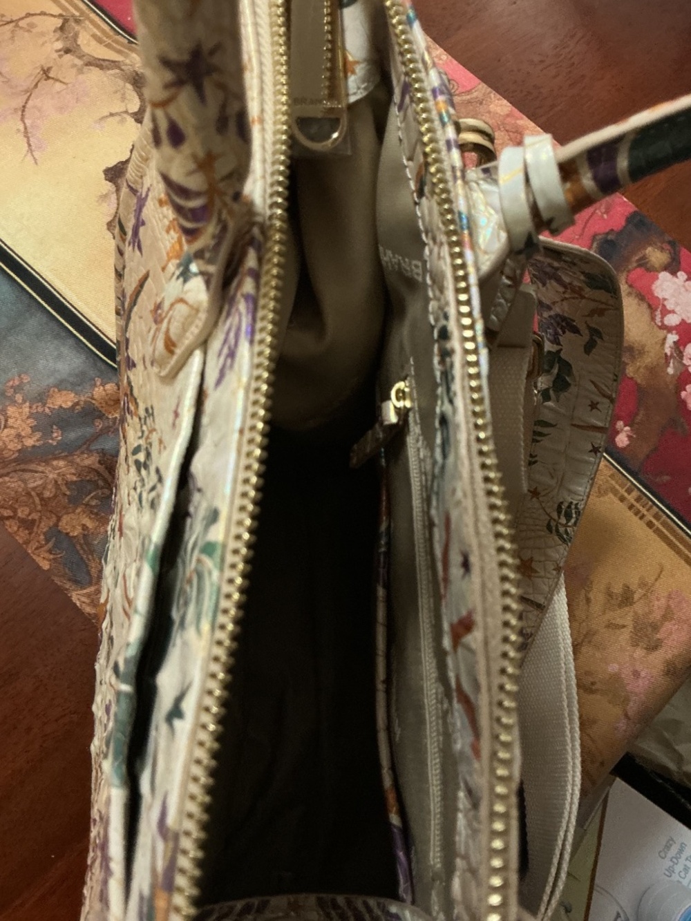 NWOT Brahmin Caroline Satchel Vitality Celestial Melbourne Leather - Picture 6 of 9